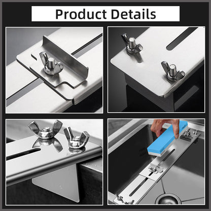 Rynx | Adjustable Stone Base Sink Knife Sharpener Holder