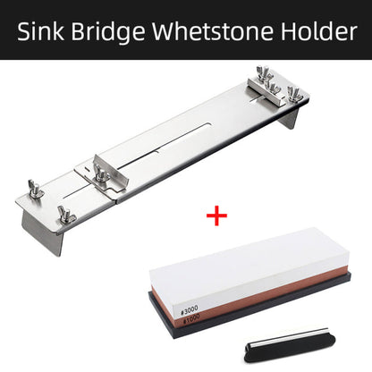 Rynx | Adjustable Stone Base Sink Knife Sharpener Holder