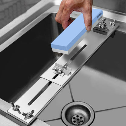 Rynx | Adjustable Stone Base Sink Knife Sharpener Holder