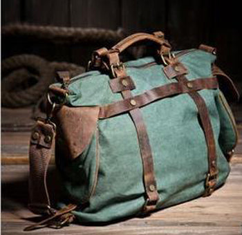 Rynx | Men's Vintage Military Canvas Leather Shoulder Bag