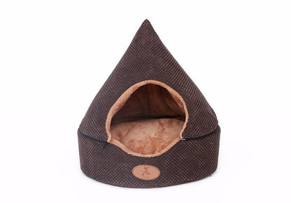 Rynx | HOOPET Pet Dog Cat Tent House All Seasons Dirt Resistant Soft Yurt Bed with Double-Sided Washable Cushion