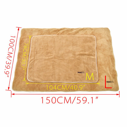 Rynx | Dog Blanket Luxury Wraps Fabric Soogan Exquisite Workmanship Ideal Blanket For Small Large Size Pets Puppy Bath Towel Cat Towel