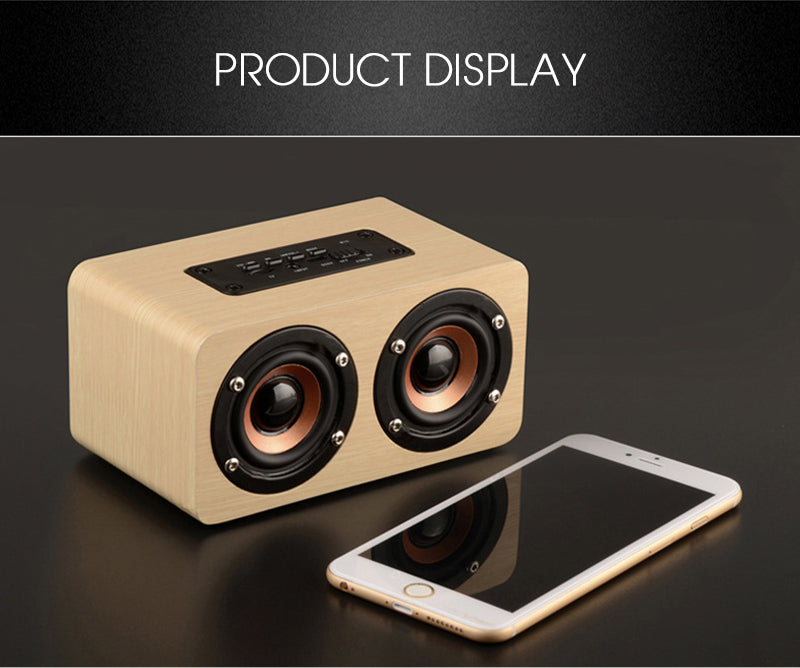 Rynx | Wireless Bluetooth HiFi portable speaker in wood for iPhone, smartphone, iPad, Android