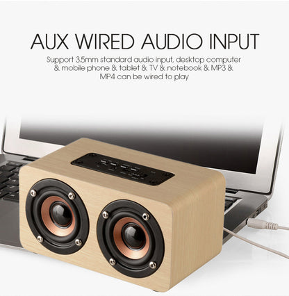 Rynx | Wireless Bluetooth HiFi portable speaker in wood for iPhone, smartphone, iPad, Android