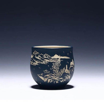 Rynx | Handmade Landscape Pattern Chinese Tea Cup