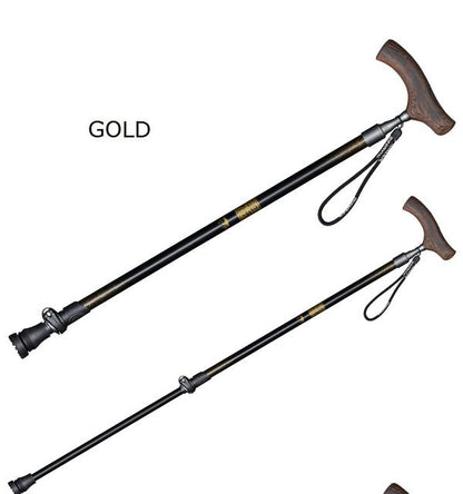 Rynx | T Handle Aluminum Walking Stick Quick Locking Ultralight Anti-Slip Cane For Elderly 1 Pcs
