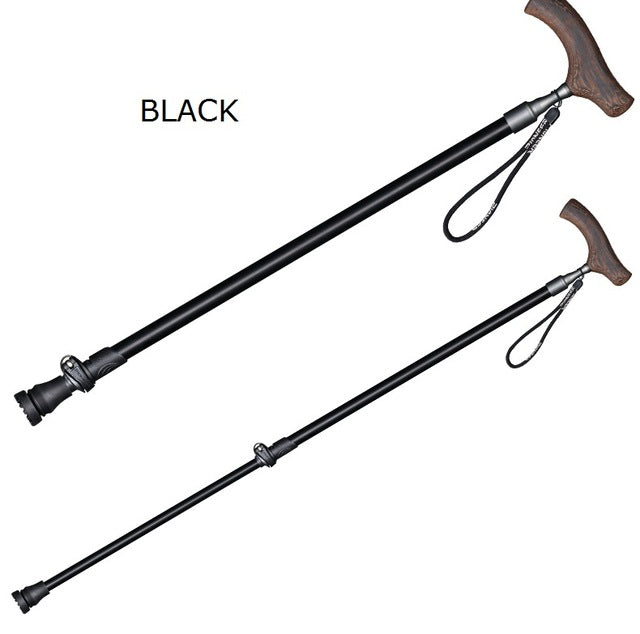 Rynx | T Handle Aluminum Walking Stick Quick Locking Ultralight Anti-Slip Cane For Elderly 1 Pcs