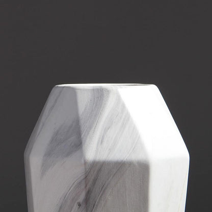 Rynx | GeoMarble Geometric Marble Vases | Timeless Design | High-Quality Decoration | Perfect for Home