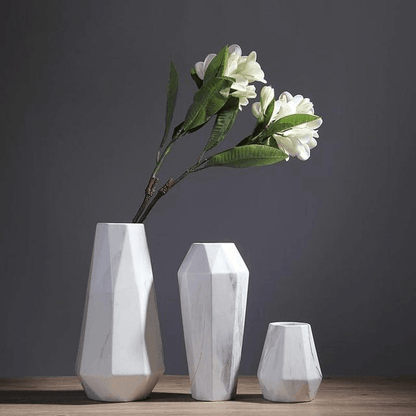 Rynx | GeoMarble Geometric Marble Vases | Timeless Design | High-Quality Decoration | Perfect for Home