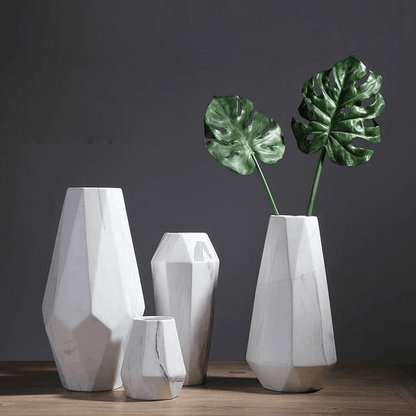 Rynx | GeoMarble Geometric Marble Vases | Timeless Design | High-Quality Decoration | Perfect for Home