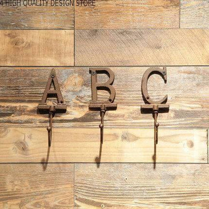 Rynx | 3CS Iron Wooden Alphabet Hanging Hooks