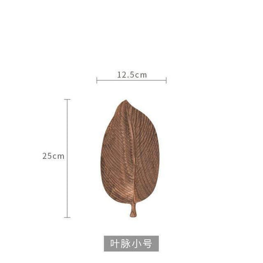 Rynx | Walnut Snack Tray Leaf Plates