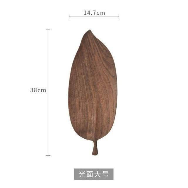 Rynx | Walnut Snack Tray Leaf Plates