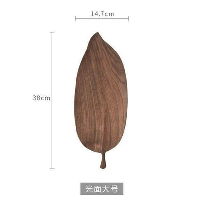 Rynx | Walnut Snack Tray Leaf Plates