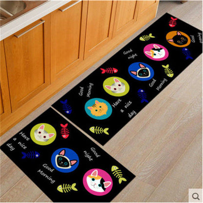 Rynx | Long Absorbent Patterned Non-Slip Kitchen Floor Mats
