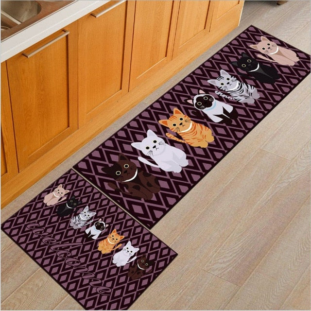Rynx | Long Absorbent Patterned Non-Slip Kitchen Floor Mats