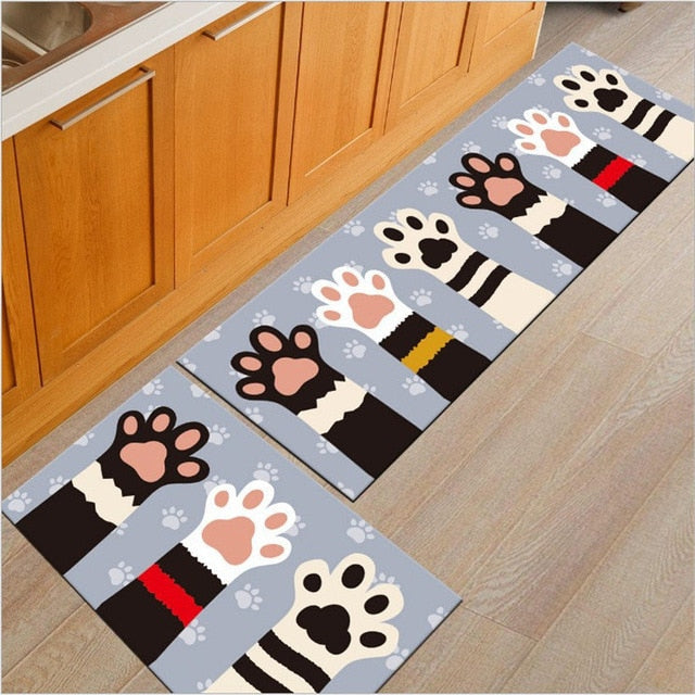 Rynx | Long Absorbent Patterned Non-Slip Kitchen Floor Mats