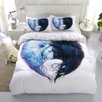 Rynx | Animal Couple Bedding Sets Duvet and Pillow Shams