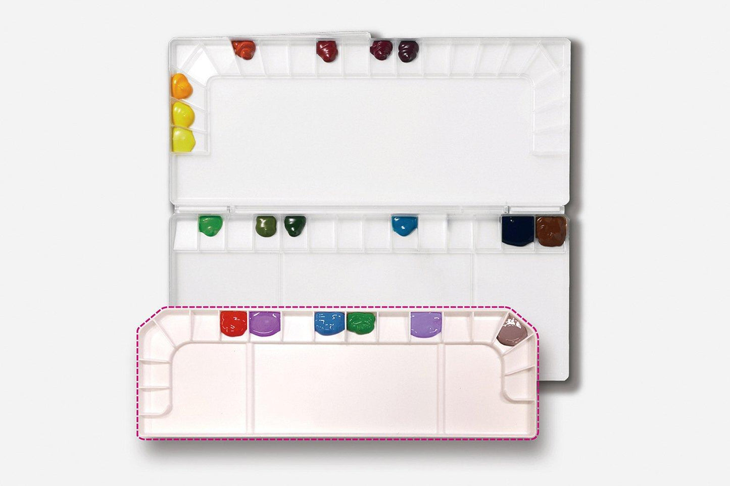 Rynx | Mijello MWP-3017 Premium Removable Bulletproof Glass Mixing Palette for Watercolor Artists
