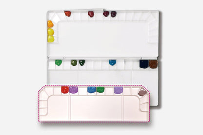 Rynx | Mijello MWP-3017 Premium Removable Bulletproof Glass Mixing Palette for Watercolor Artists