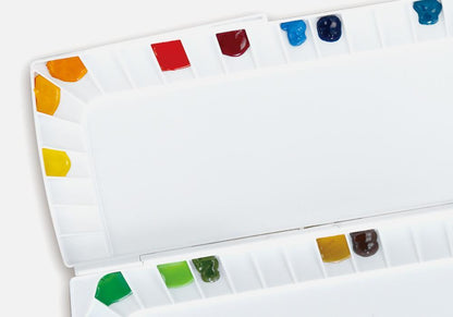 Rynx | 40-Well Silver Watercolor Mixing Palette for effortless color mixing