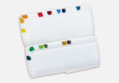 Rynx | 40-Well Silver Watercolor Mixing Palette for effortless color mixing