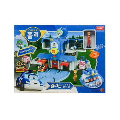 Rynx | Robocar Poli Rescue Headquarters Adventure Playset with Interactive Features and Collector Figures