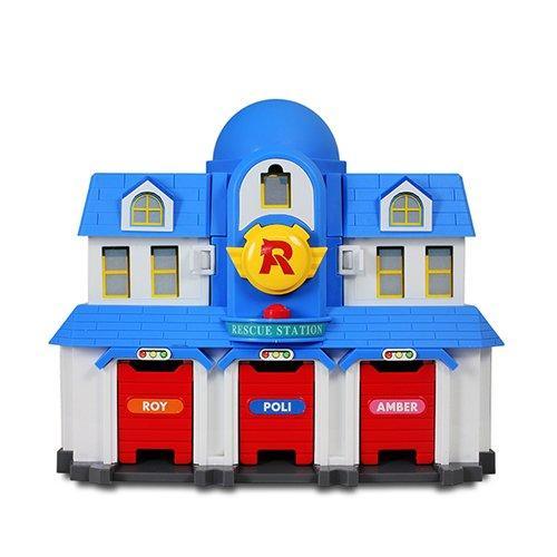 Rynx | Robocar Poli Rescue Headquarters Adventure Playset with Interactive Features and Collector Figures