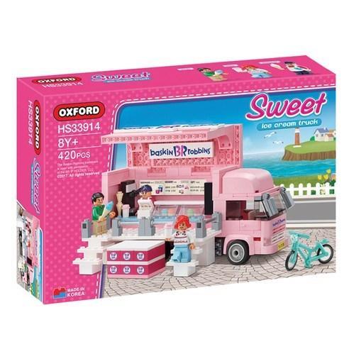 Rynx | Deluxe 420-piece Ice Cream Truck Building Set for Young Creators aged 8 and up