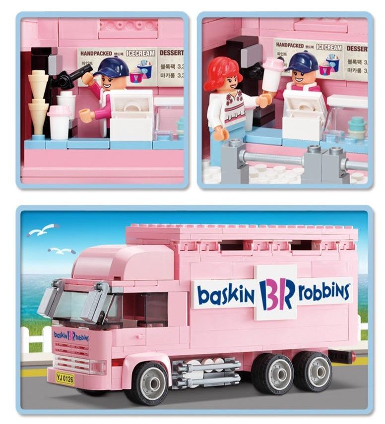 Rynx | Deluxe 420-piece Ice Cream Truck Building Set for Young Creators aged 8 and up
