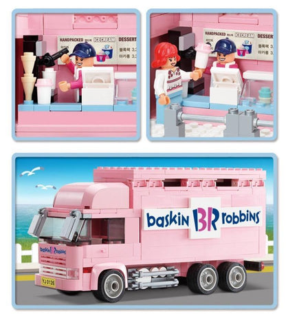 Rynx | Deluxe 420-piece Ice Cream Truck Building Set for Young Creators aged 8 and up