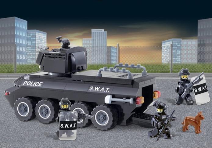 Rynx | SWAT Police Tactical Armored Response Vehicle Building Kit - 259-Piece Creative Set