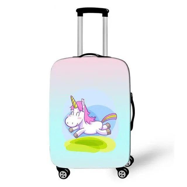 Rynx | Enchanting Unicorn Neoprene Luggage Cover for 18-32 Inch Luggage