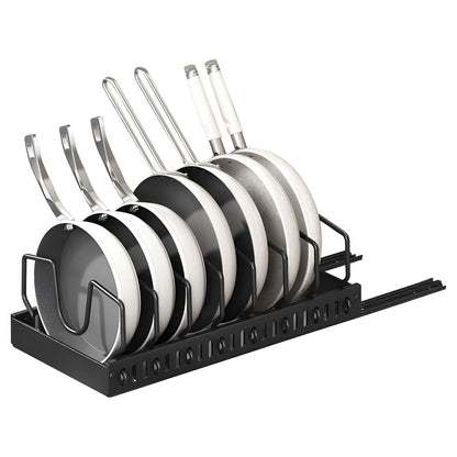Rynx | Expandable pot and pan organizer with 8 adjustable dividers