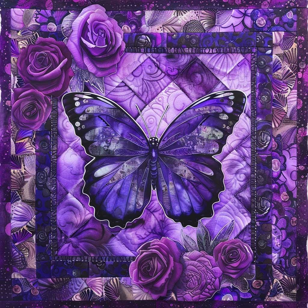 Rynx | Purple Butterfly Blanket
