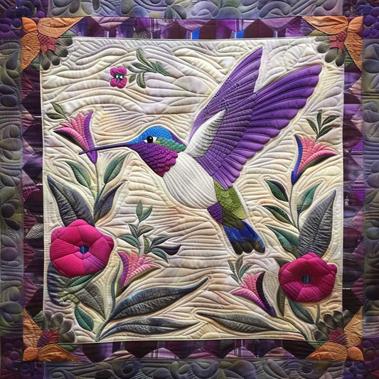 Rynx | Purple Hummingbird Quilt