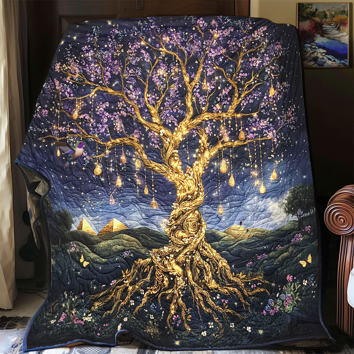 Rynx | Purple Tree of Life Comforter
