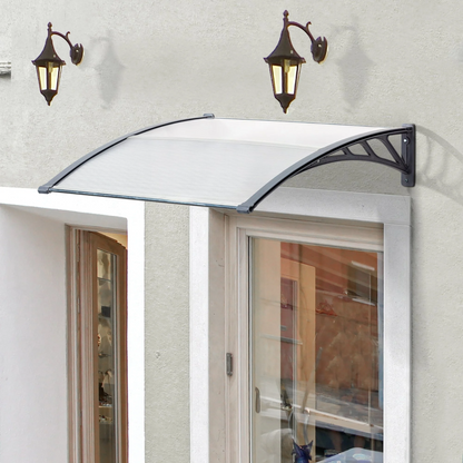 RYNX | Window Door Awning Outdoor Awning Canopy Shelter Rain Cover Patio 1.2/1.5m