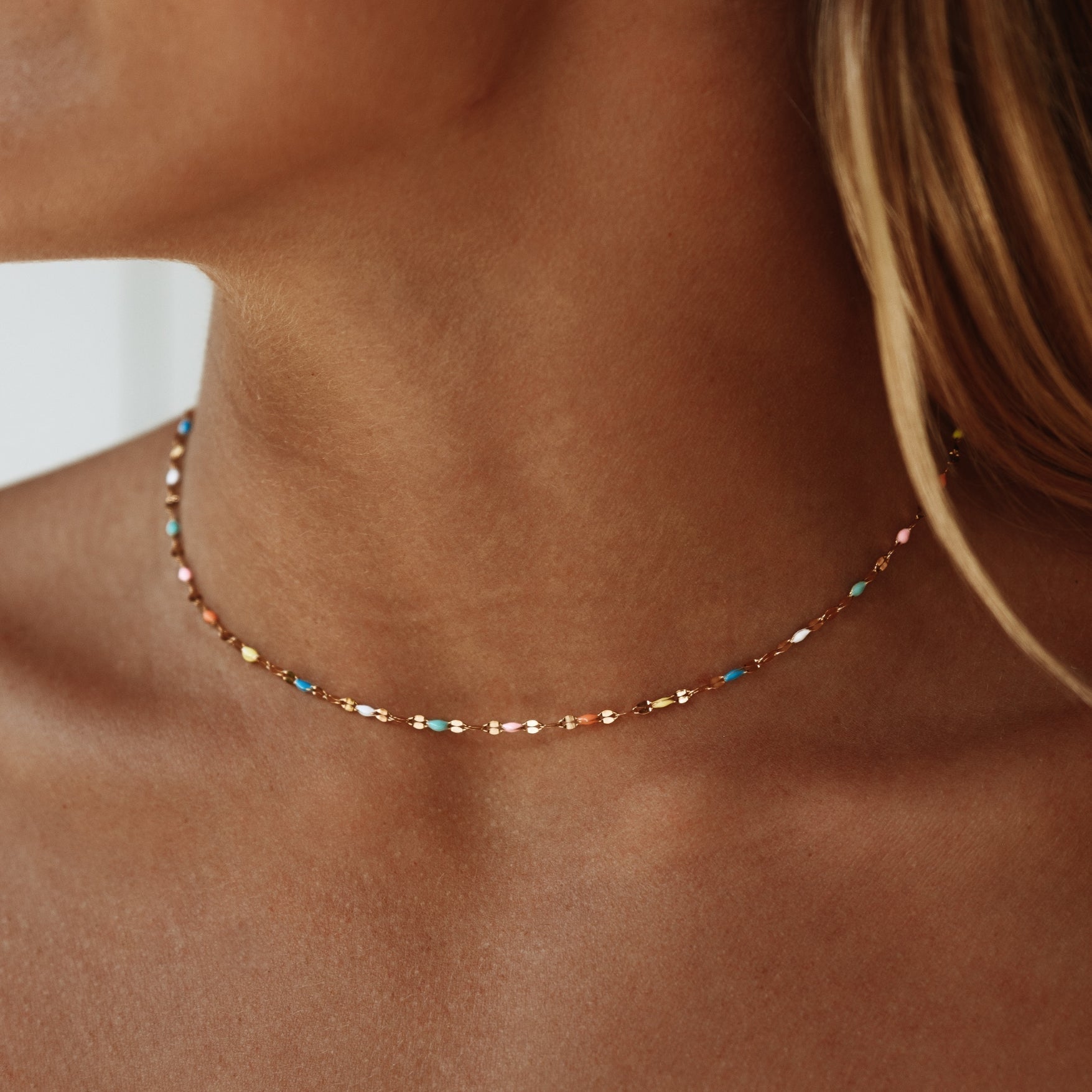 RYNX | Stunning Rainbow Choker Gold