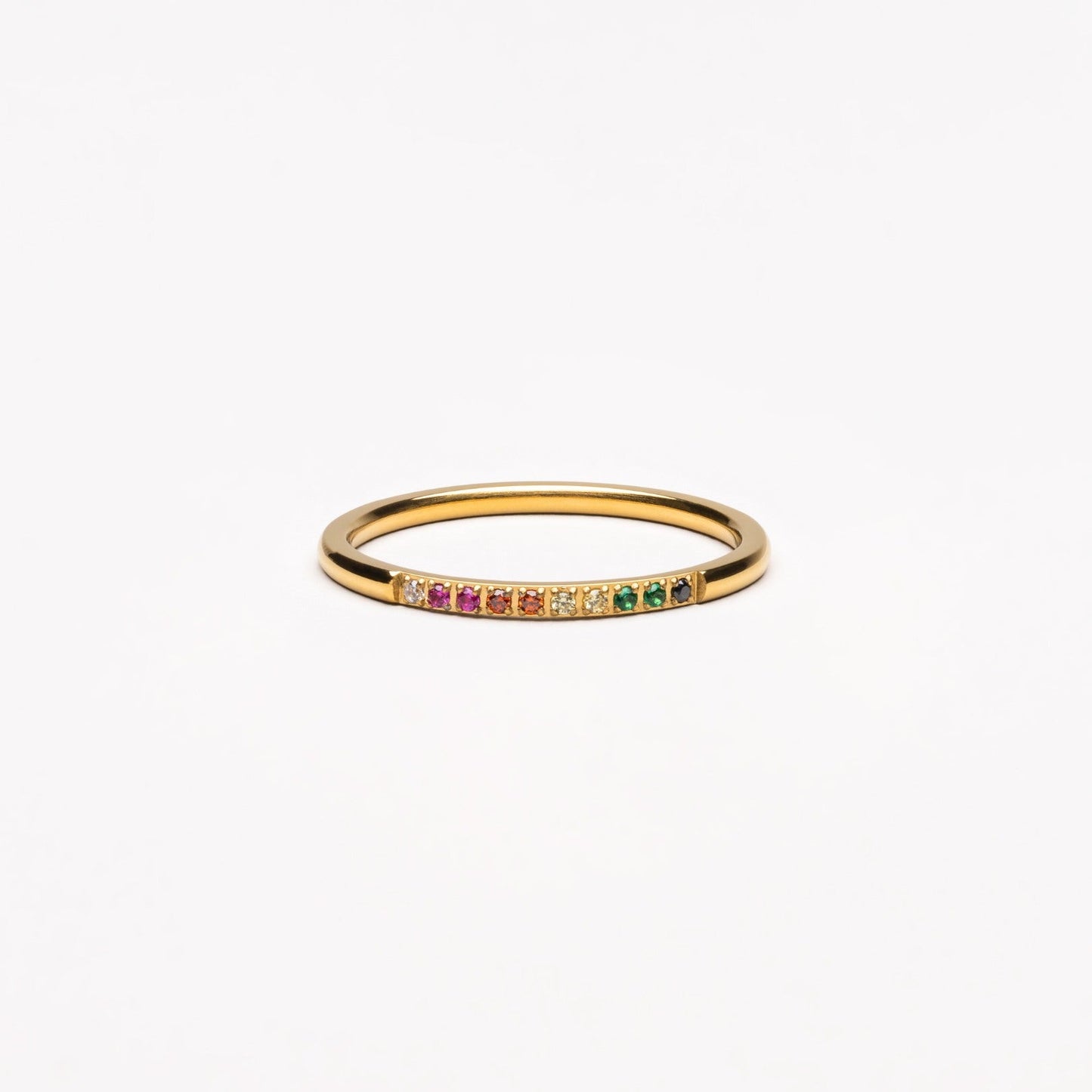 RYNX | Golden Ring With Colored Stones - Solene Gold