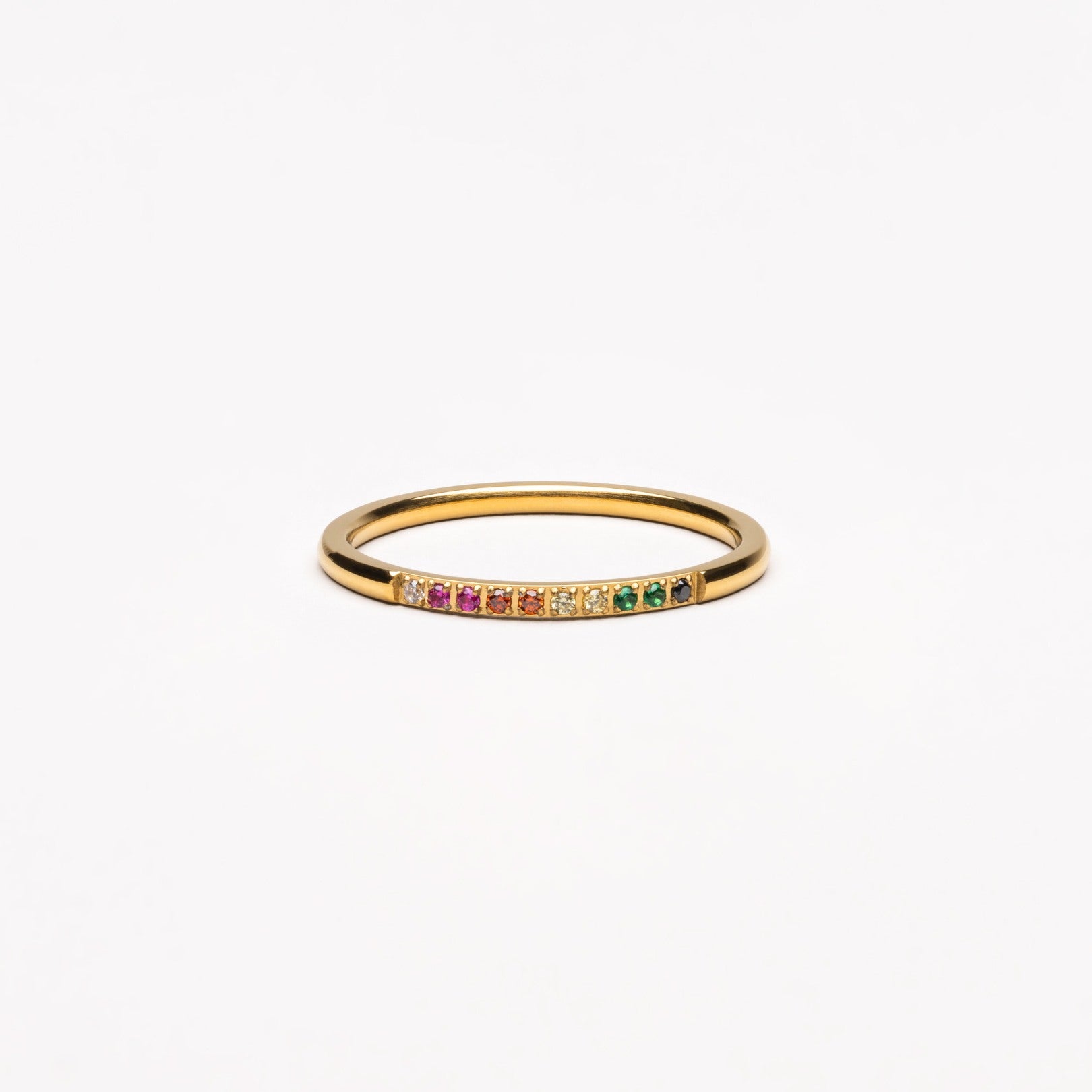 RYNX | Golden Ring With Colored Stones - Solene Gold