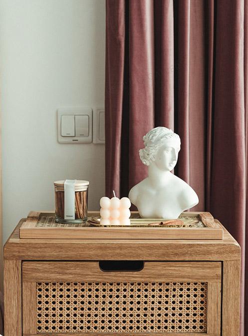 Rynx Bohemian Woven Rattan Wood Breakfast Tray