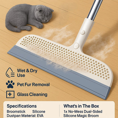 Rynx | No-Mess Dual-Sided Silicone Magic Broom
