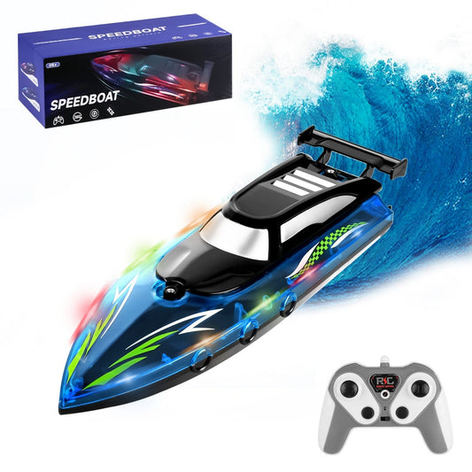Rynx | RC Boat with Colorful LED Light 10KM/H