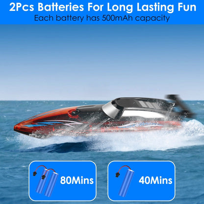 Rynx | RC Boat with Colorful LED Light 10KM/H