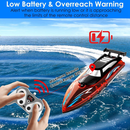 Rynx | RC Boat with Colorful LED Light 10KM/H