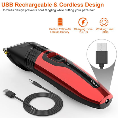 Rynx | Rechargeable wireless pet grooming kit
