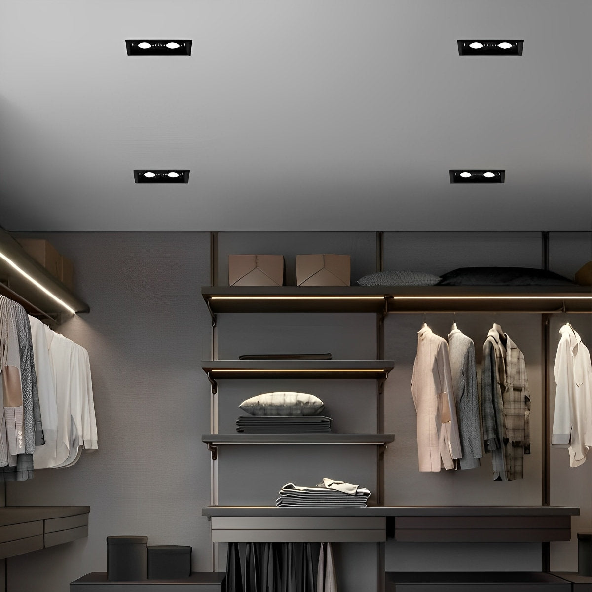 Rynx | Rectangular Lights Adjustable Three-Level Dimming Recessed Spotlight