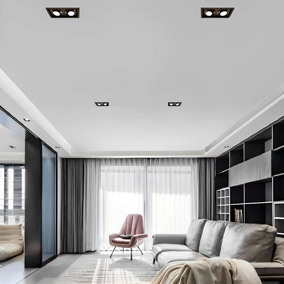 Rynx | Rectangular Lights Adjustable Three-Level Dimming Recessed Spotlight