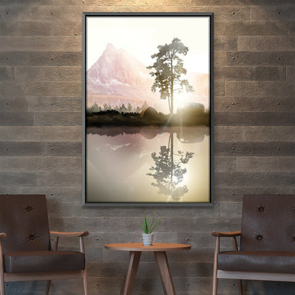 Rynx | Natural mirror canvas